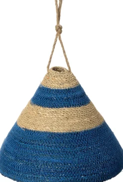 Intratuin lampenkap Mees naturel / blauw D 33 H 29 cm
