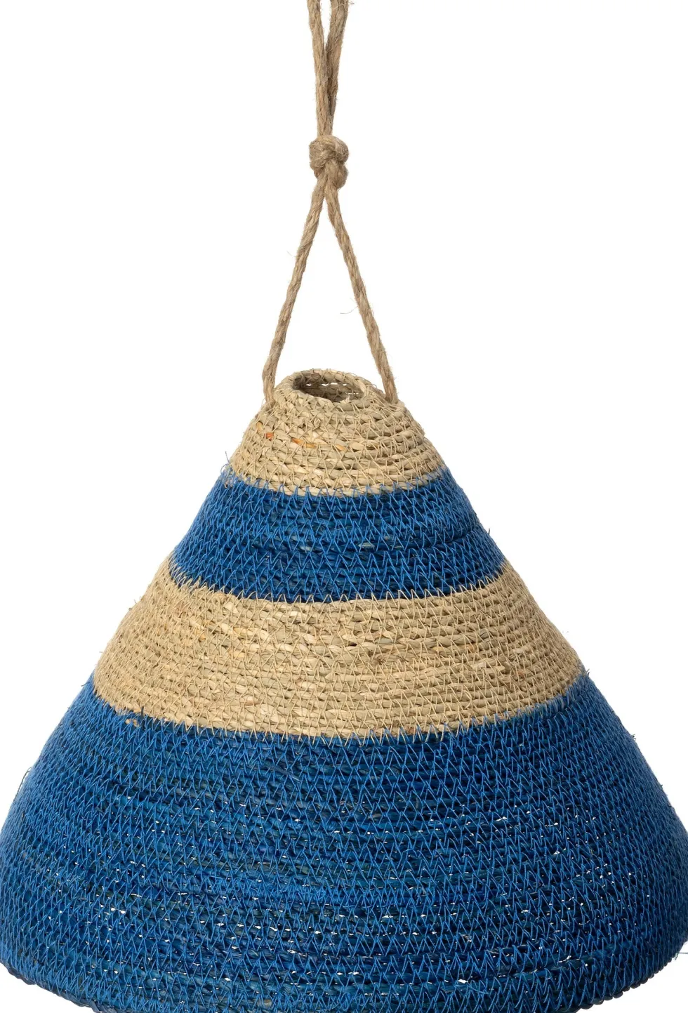 Intratuin lampenkap Mees naturel / blauw D 33 H 29 cm