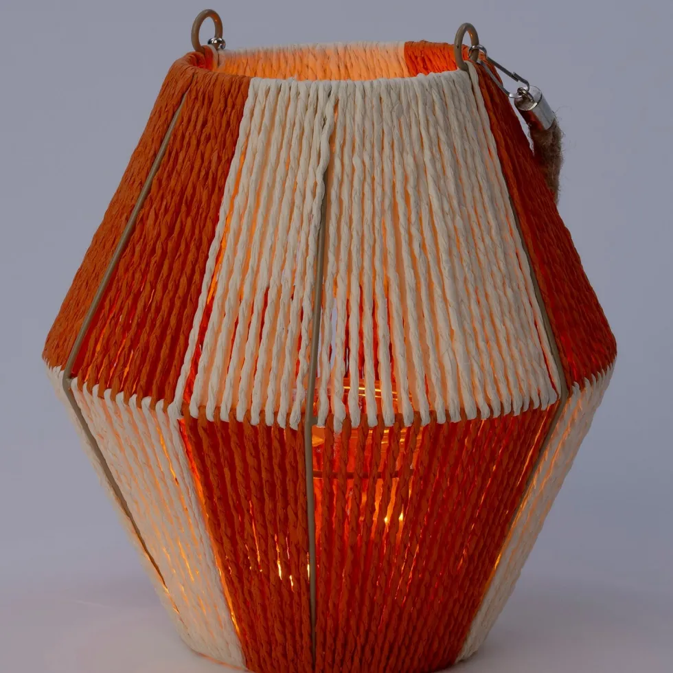 Intratuin lantaarn Nena oranje D 24 H 25 cm