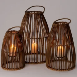 Intratuin lantaarn Riet bruin D 31 H 49 cm