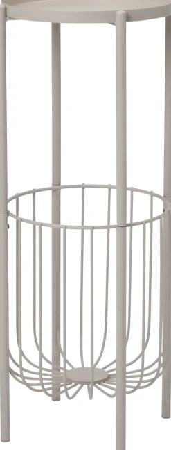 Intratuin Lia bijzettafel wit D 25,5 H 60 cm