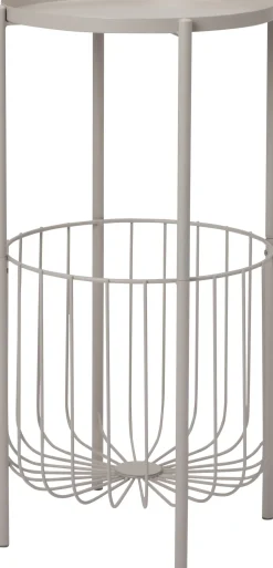 Intratuin Lia bijzettafel wit D 38 H 70 cm