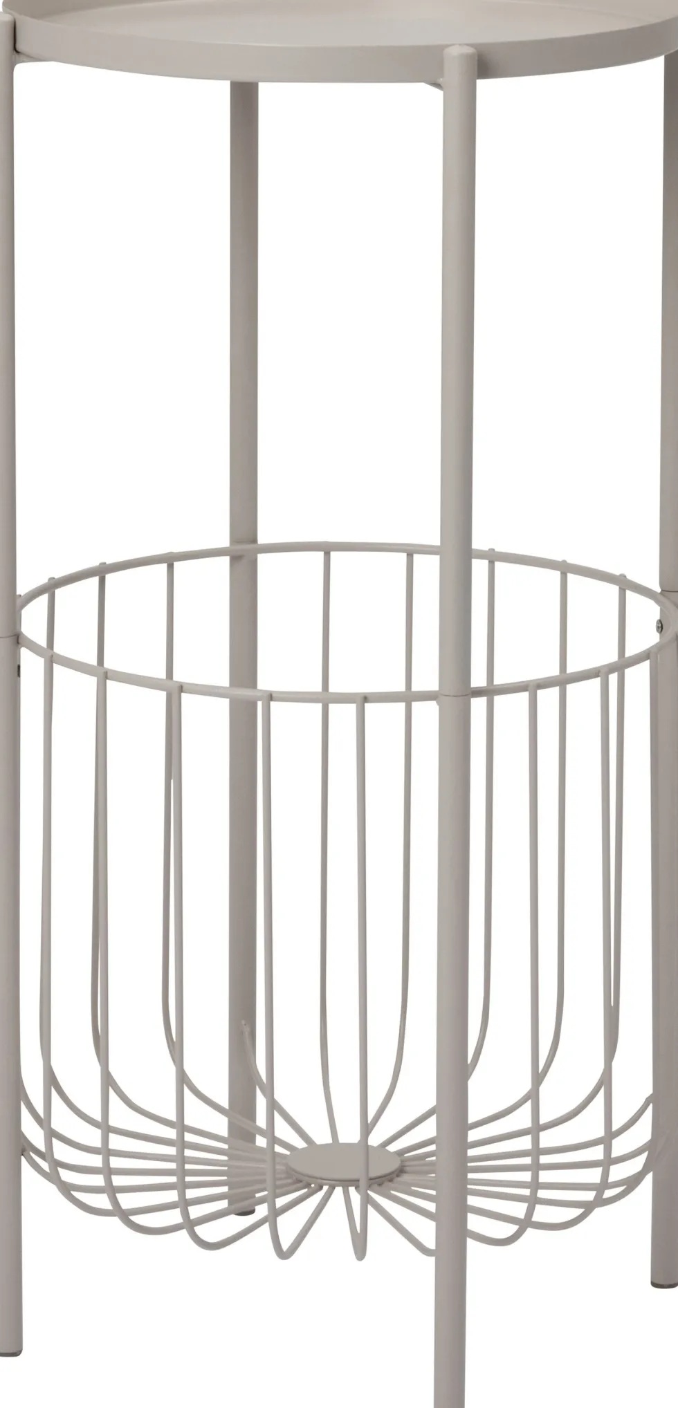 Intratuin Lia bijzettafel wit D 38 H 70 cm