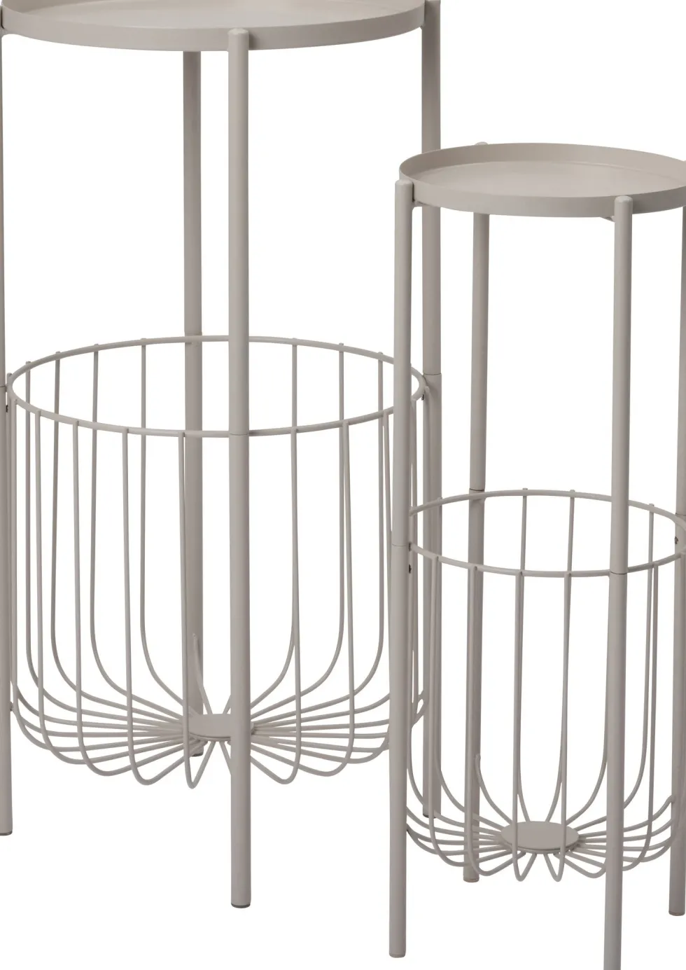 Intratuin Lia bijzettafel wit D 38 H 70 cm