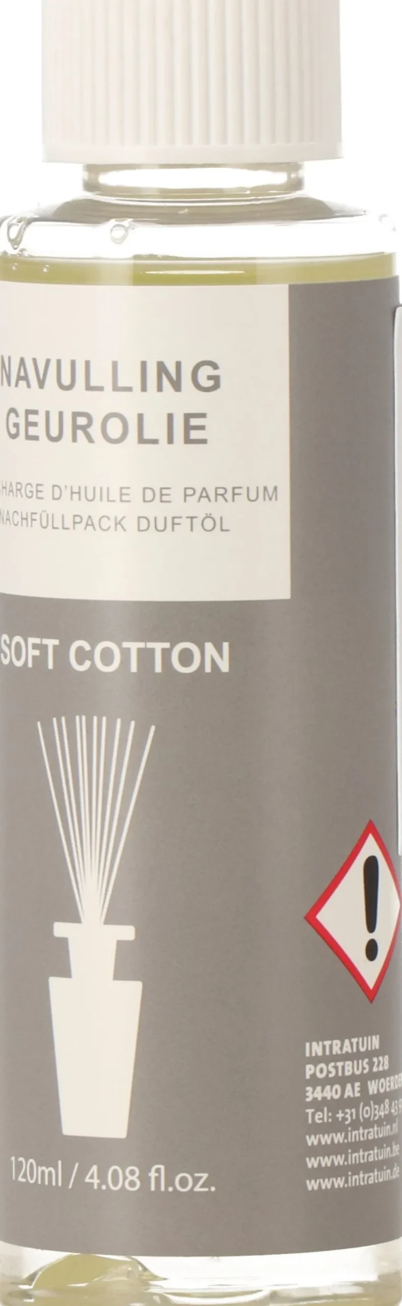 Intratuin navulling geurstokken Soft Cotton 120 ml