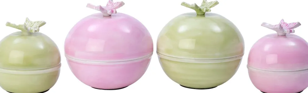 Intratuin opbergdoos Kinra vlinder roze D 13 H 11 cm