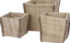 Intratuin opbergmand Auta taupe 12 x 12 x 12 cm