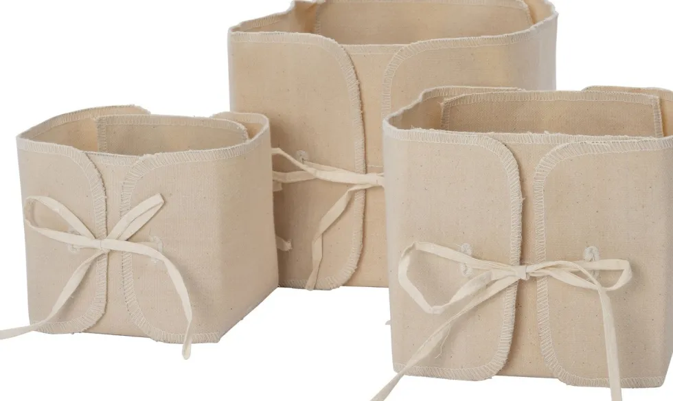 Intratuin opbergmand Canny beige 15 x 15 x 15 cm