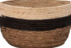 Intratuin opbergmand Didi naturel / zwart / bruin D 36 H 22 cm