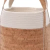 Intratuin opbergmand Julan wit / naturel D 30 H 30 cm