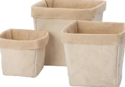 Intratuin opbergmand Linda beige 12 x 12 x 12 cm
