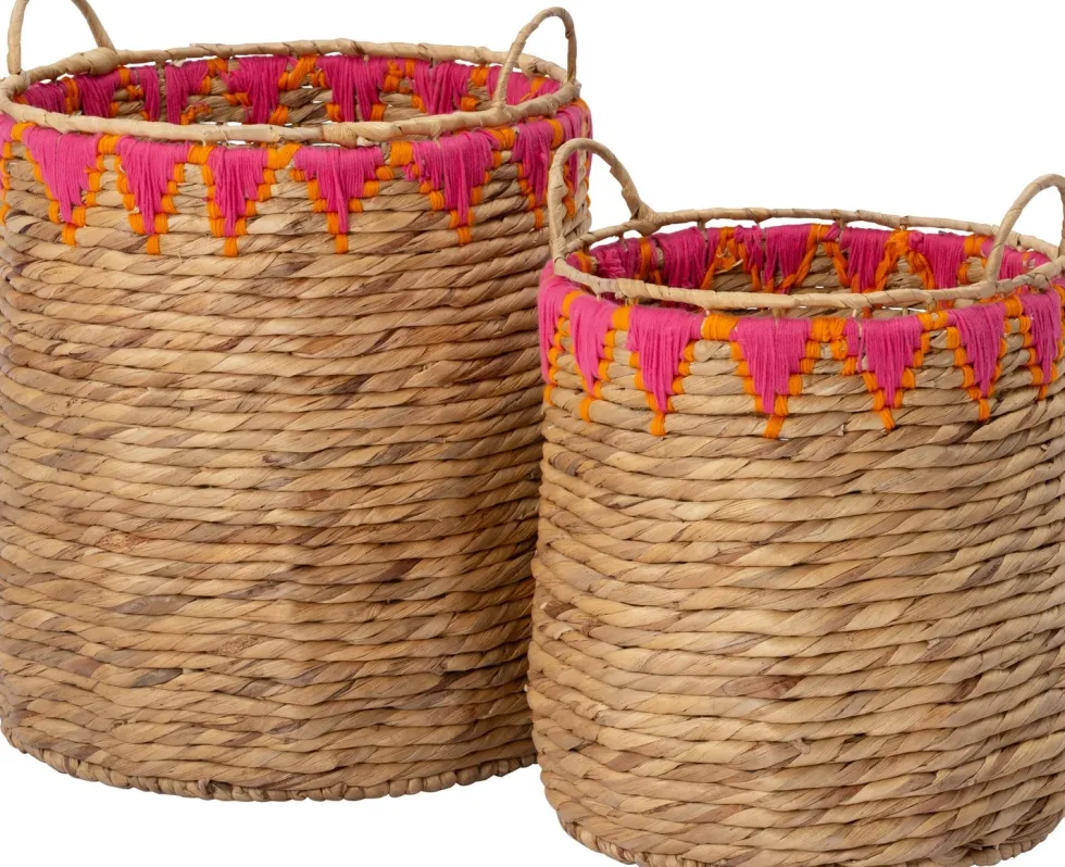Intratuin opbergmand Maci naturel / roze D 42 H 46 cm