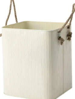 Intratuin opbergmand Metty wit 19 x 19 x 23 cm