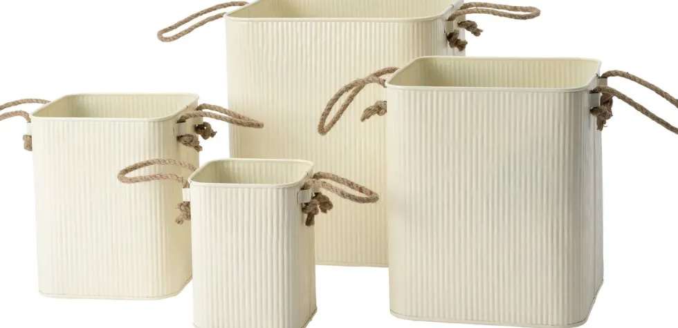 Intratuin opbergmand Metty wit 19 x 19 x 23 cm