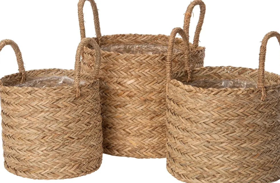 Intratuin opbergmand / plantenmand Senja naturel D 26 H 24 cm