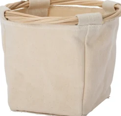 Intratuin opbergmand Ratan beige D 15 H 15 cm