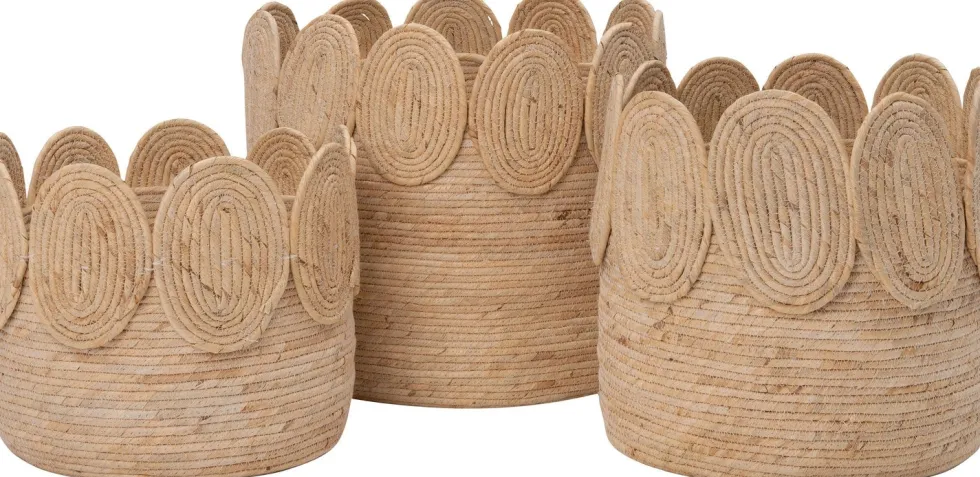 Intratuin opbergmand Reese naturel D 40 H 30 cm