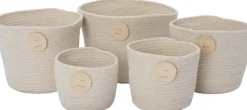 Intratuin opbergmand Roppy beige D 20 H 15 cm
