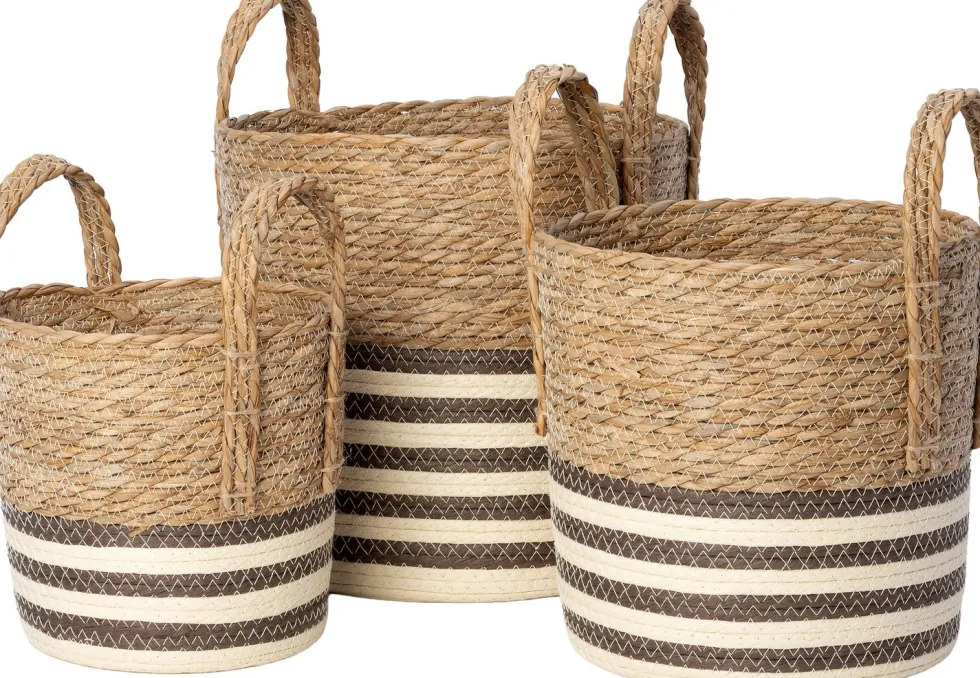 Intratuin opbergmand Wilco naturel / bruin D 33 H 33 cm