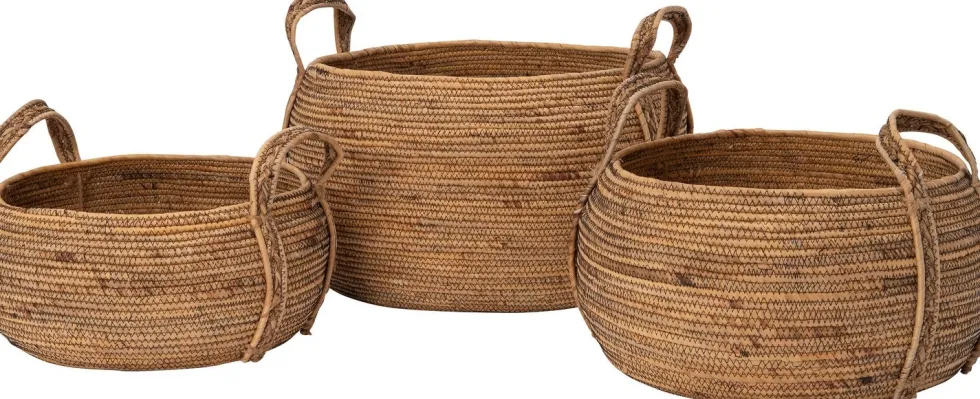 Intratuin opbergmand Zion naturel D 42 H 34 cm