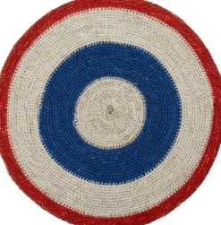 Intratuin placemat Elke blauw / rood D 30 cm