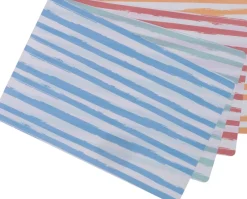 Intratuin placemat streep roze 45 x 30 cm