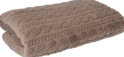 Intratuin plaid Alida taupe 160 x 140 cm