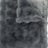 Intratuin plaid Romy donkergrijs 160 x 140 cm