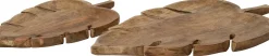 Intratuin serveerplank Blad naturel 28 x 18 x 2,5 cm