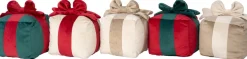 Intratuin sierkussen Cadeau crème / taupe 20 x 20 cm