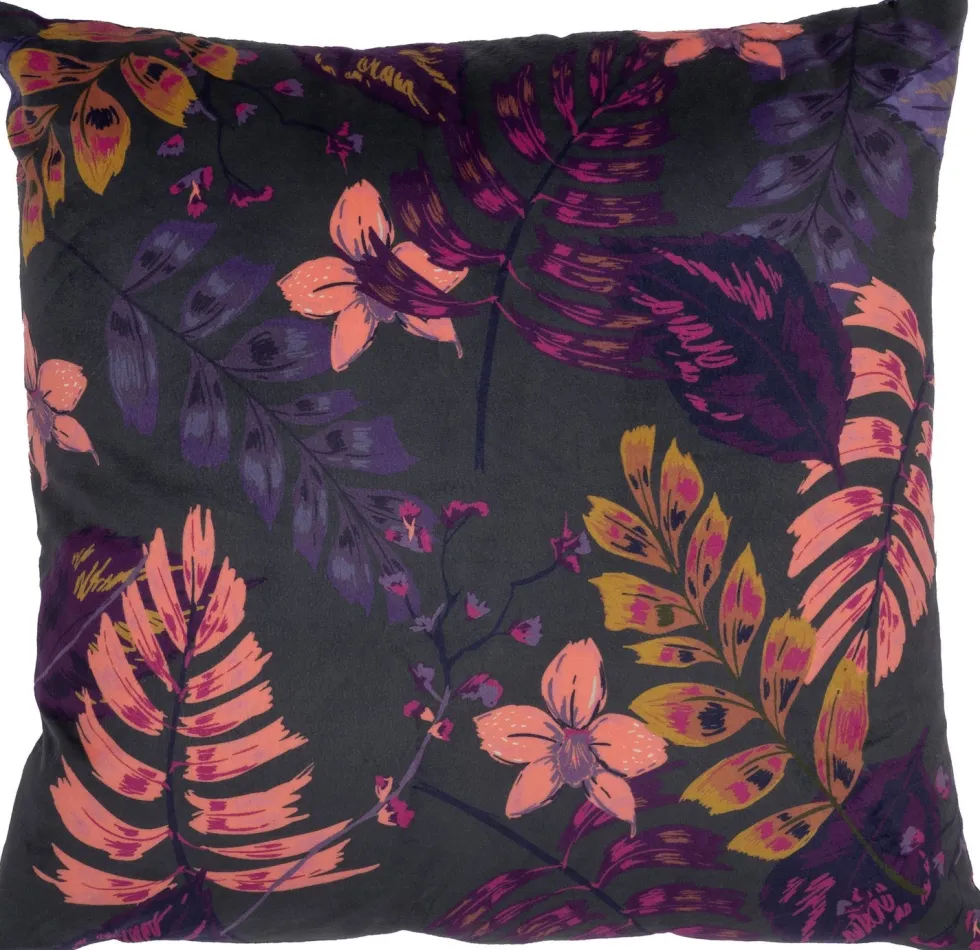 Intratuin sierkussen Coby bruin / roze 45 x 45 cm
