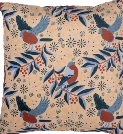 Intratuin sierkussen Debbie beige / blauw 45 x 45 cm
