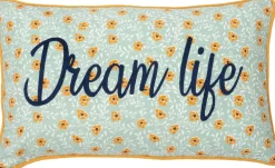 Intratuin sierkussen Fleur Dream Life blauw 30 x 50 cm