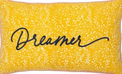 Intratuin sierkussen Fleur Dreamer geel 30 x 50 cm