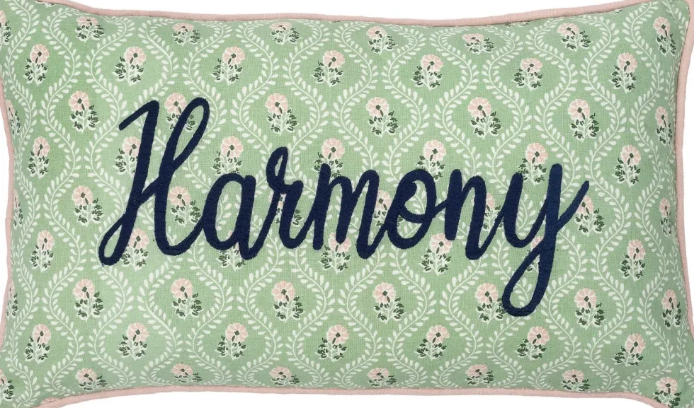 Intratuin sierkussen Fleur Harmony groen 30 x 50 cm