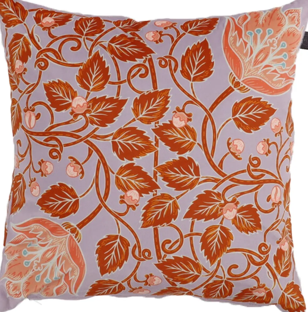 Intratuin sierkussen Floran paars / oranje 45 x 45 cm