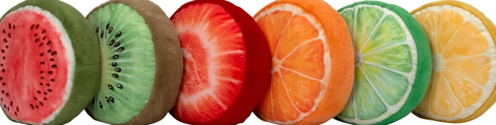 Intratuin sierkussen Fruit Slice oranje D 36 cm
