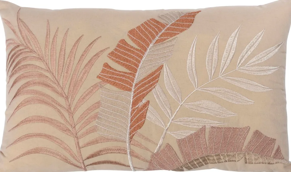 Intratuin sierkussen Ginni beige / bruin 50 x 30 cm