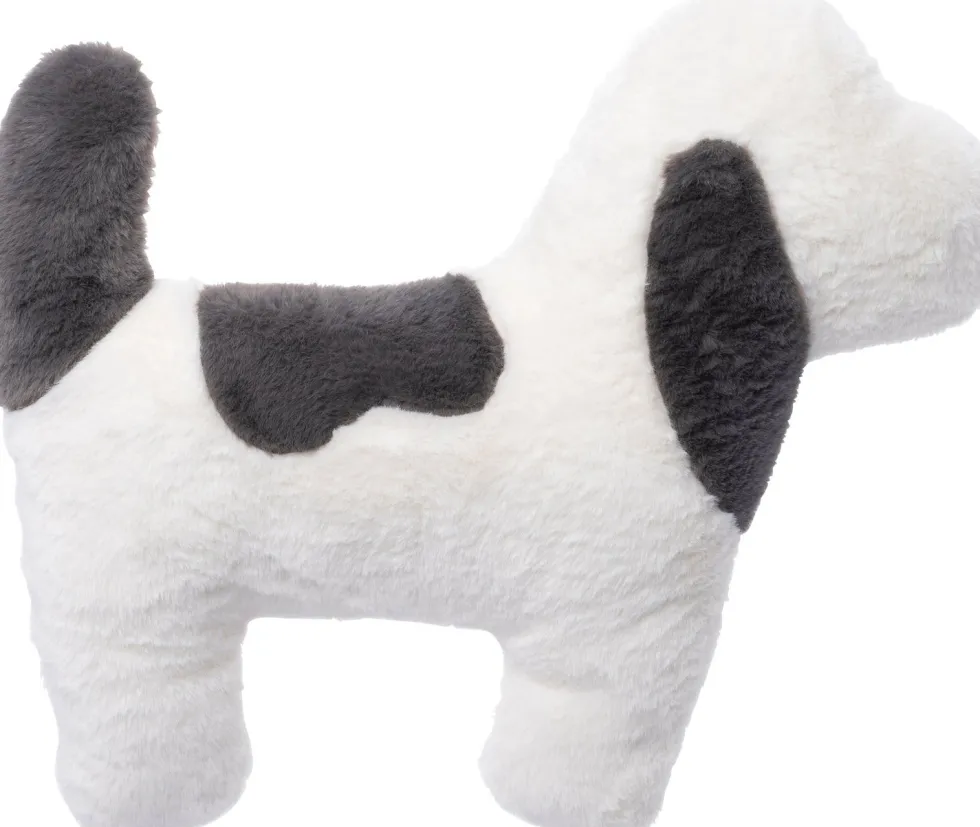 Intratuin sierkussen Hond wit / grijs 40 x 34 cm