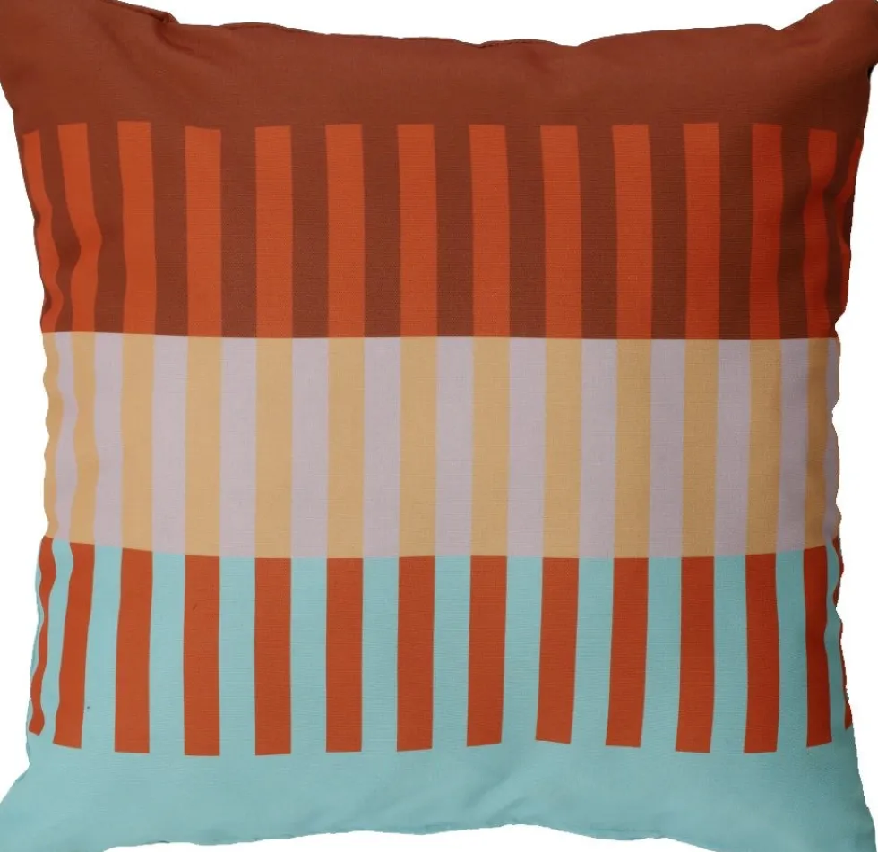 Intratuin sierkussen Joost oranje / blauw 45 x 45 cm