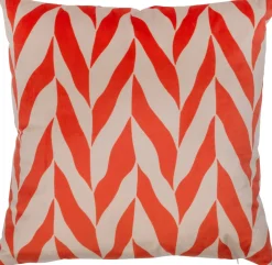 Intratuin sierkussen Kenley rood / beige 45 x 45 cm