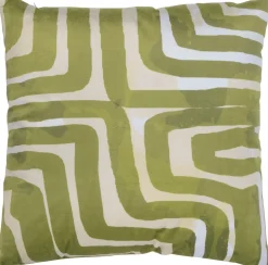 Intratuin sierkussen Koert groen / wit 45 x 45 cm
