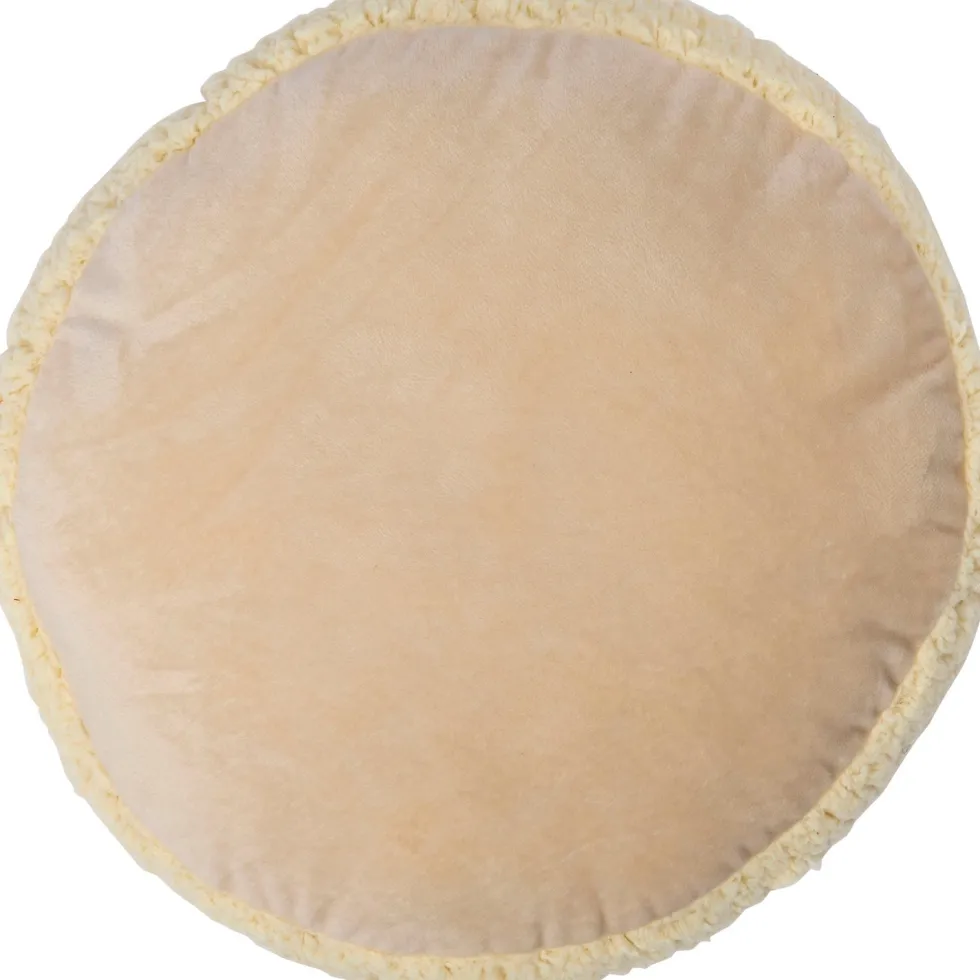 Intratuin sierkussen Macaron beige D 34 cm