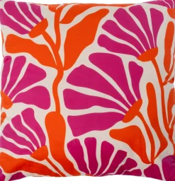 Intratuin sierkussen Niels oranje / roze 45 x 45 cm
