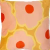 Intratuin sierkussen Niels roze / geel 45 x 45 cm