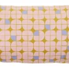 Intratuin sierkussen Oona geel / roze 60 x 30 cm