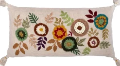 Intratuin sierkussen Riga crème / beige / groen 30 x 50 x 10 cm