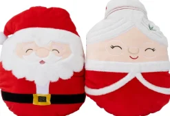 Intratuin sierkussen Santy kerstman rood / wit 35 x 26 x 14 cm