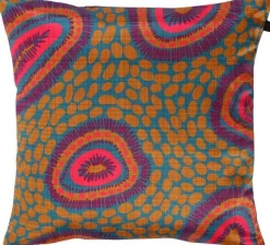 Intratuin sierkussen Sky oranje / blauw 45 x 45 cm