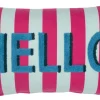 Intratuin sierkussen Velvet roze / blauw 30 x 50 cm